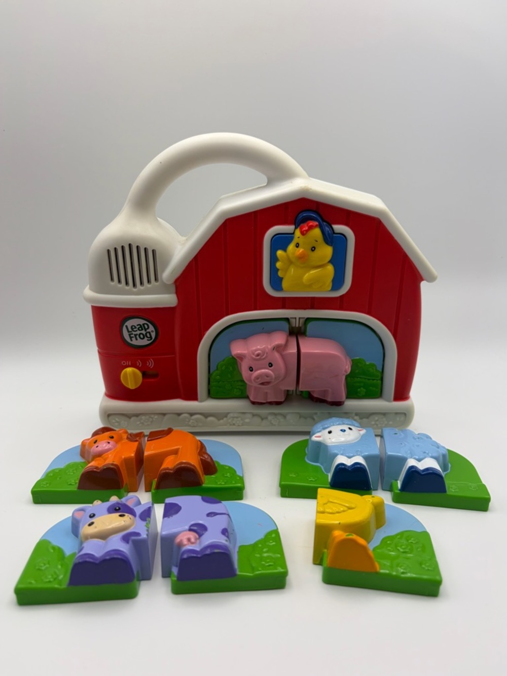 LeapFrog 2007 Fridge Farm Magnetic Animal Match Learning Toy Educational Working